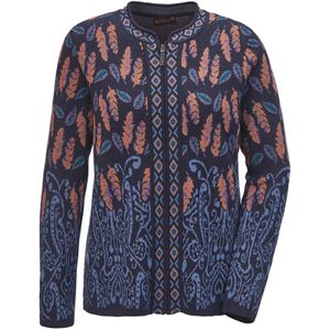 Goldner Gebreid vest  blauw / pink / zwart