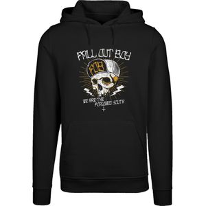 F4NT4STIC Sweatshirt 'Fall Out Boy Chest Youth Skull'  geel / zwart / wit