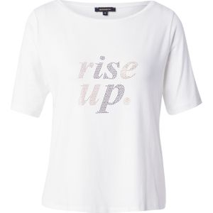 MORE & MORE Shirt 'Rise Up'  goud / zilvergrijs / offwhite