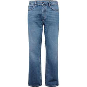 HUGO Menswear - Jeans - Blauw - Denim - Normale Pasvorm - Rechte Pijpen