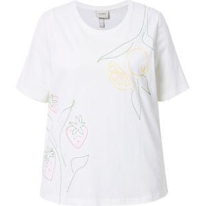 Ulla Popken Shirt  geel / groen / offwhite