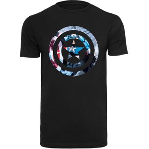 F4NT4STIC Shirt 'Captain America'  gemengde kleuren / zwart