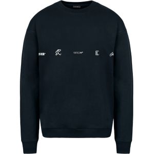 ESTEEM Sweatshirt ' Logos Oversized '  donkerblauw