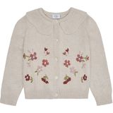 Hust & Claire Gebreid vest 'Camilia'  grijs / groen / rosa / rood