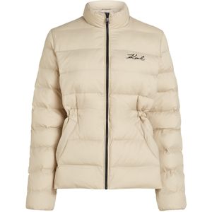 Karl Lagerfeld Winterjas  beige / zwart
