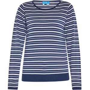 SANIKA Trui  marine / wit