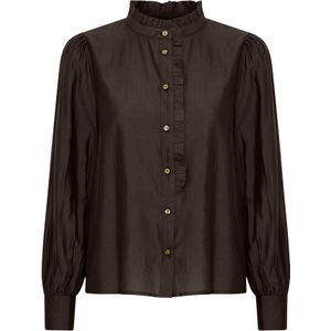 ICHI - IH KARLANI - Blouse - Zwart - Lange Mouw