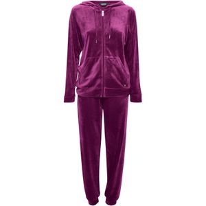 Oxmo - Joggingpak - Lila - Fluweel/Nicky Velours - Lange Mouw