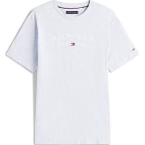 TOMMY HILFIGER Shirt 'FATHERS DAY'  lichtblauw / wit