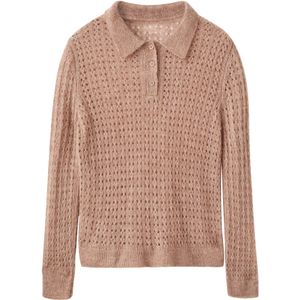 MANGO Trui 'NUEZ'  lichtbruin