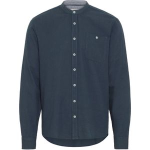 BLEND Overhemd ' BHBobby Shirt mandarin '  blauw