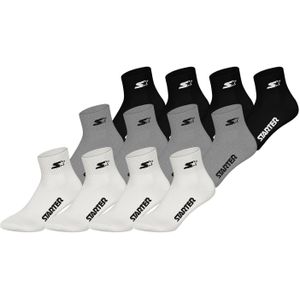 Starter Sokken  grijs gemêleerd / zwart / wit