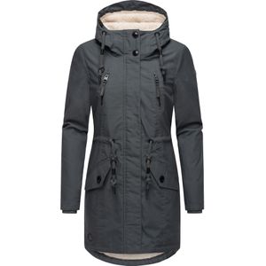 Ragwear Winterparka 'Elsie'  ecru / donkergrijs