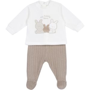 Chicco Set  taupe / donkerbeige / wit