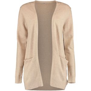 Hailys - Stacy - Gebreid Vest - Sand