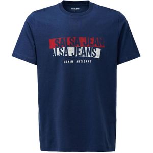 Salsa Jeans - 21010251 - T-shirt - Blauw - Slim Fit