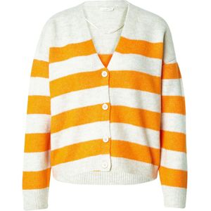 Key Largo Gebreid vest 'SPICE'  ecru / oranje