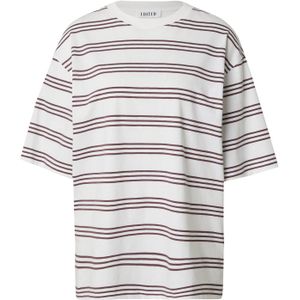 EDITED Oversized shirt ' Xia'  bourgogne / wit