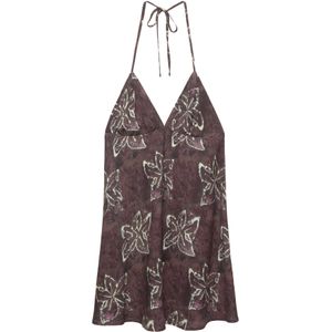 Pull&Bear Zomerjurk  lila / aubergine / offwhite