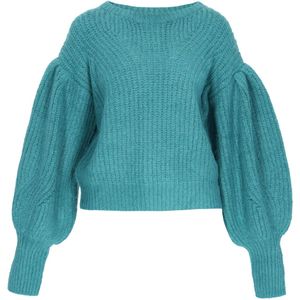 IZIA Oversized trui  turquoise