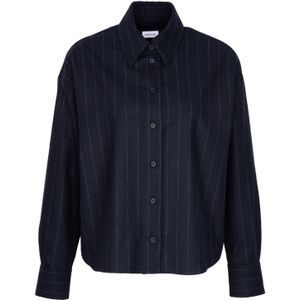 SEIDENSTICKER Blouse  navy / lichtgrijs