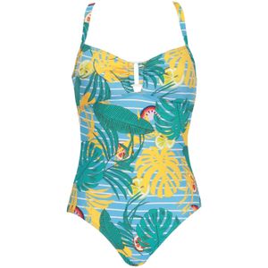 VIVID Badpak  turquoise / lichtblauw / citroen / wit