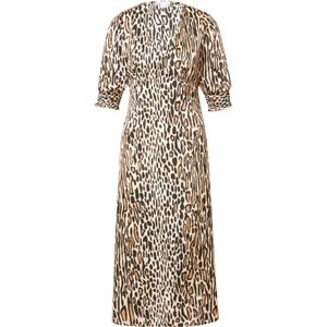 Warehouse Jurk  beige / bruin / zwart