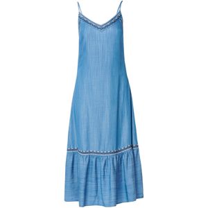 KOROSHI Zomerjurk  navy / blauw denim / wit