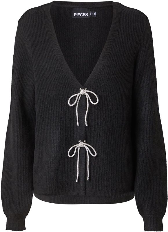 Pcanna - Strik Gebreid Vest - V-hals - Lange Mouwen - Regular Fit