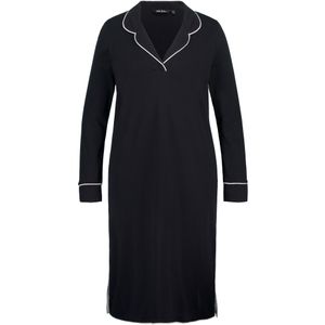 Ulla Popken Nachthemd  zwart / wit