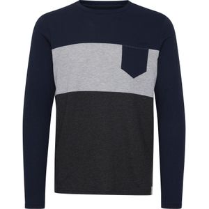 INDICODE JEANS Shirt 'Matheo'  navy / grijs / zwart gemêleerd