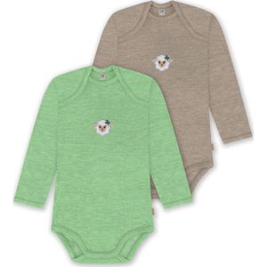 normani Rompertje/body 'Auckland'  beige / groen / gemengde kleuren