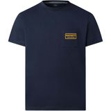 Hackett London Shirt 'Heritage Rally'  nachtblauw / goudgeel