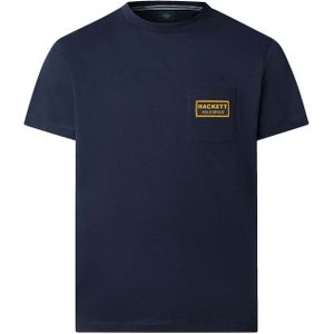 Hackett London Shirt 'Heritage Rally'  nachtblauw / goudgeel