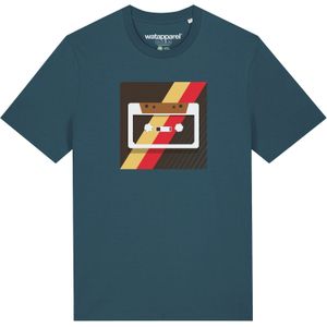 Watapparel Shirt 'Kassette'  geel / petrol / rood / zwart