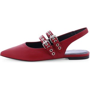 Kennel & Schmenger Ballerina met riempjes 'Greta'  rood