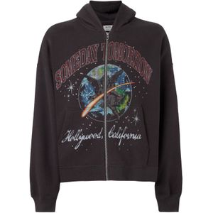 HOLLISTER Sweatvest  saffier / grijs / wijnrood / zwart