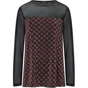 Ana Alcazar Shirt 'Abline'  bordeaux / zwart