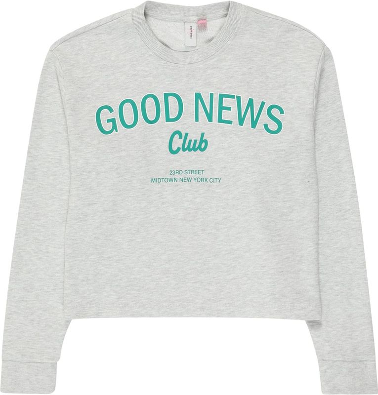 VERO MODA - Sweatshirt - Groen - Katoen - Cropped Fit