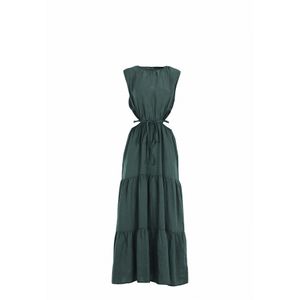 FRESHLIONS Jurk 'Lilia'  donkergroen