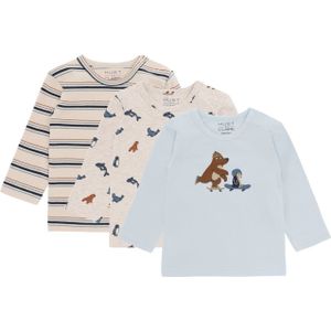 Hust & Claire Shirt 'Albert Skater'  taupe / marine / lichtblauw / bruin