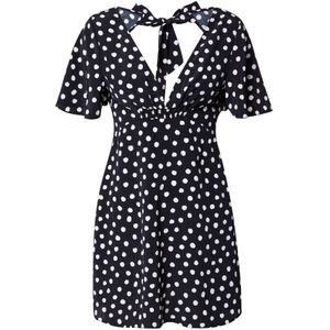 Nasty Gal Jurk  zwart / wit