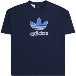adidas Originals - T-shirt - Night Indigo - LOOSE - 100% Katoen - Sportief