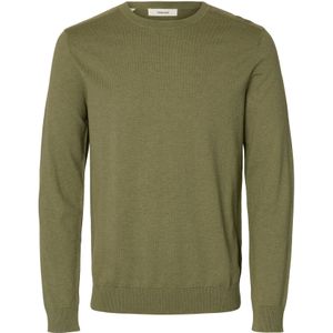 SELECTED Trui 'SLHBERG'  olijfgroen