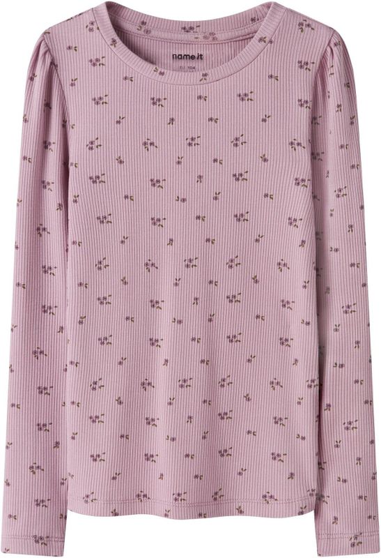 Top - Ribgebreid - Lange Mouwen - Regular Fit - All-over Print