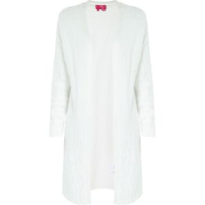 swirly Gebreid vest  wit