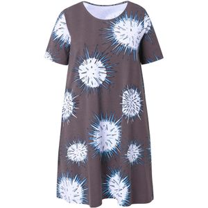 LAURASØN Jurk  lichtblauw / donkergrijs / wit