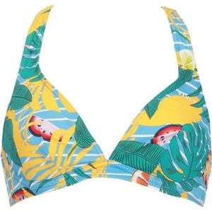 VIVID Bikinitop  lichtblauw / geel / rood