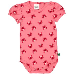 Fred's World by GREEN COTTON Rompertje/body  pitaja roze / rood / zwart / wit
