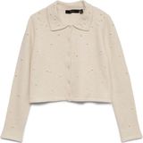 VERO MODA Gebreid vest 'VMPALERMO'  crème